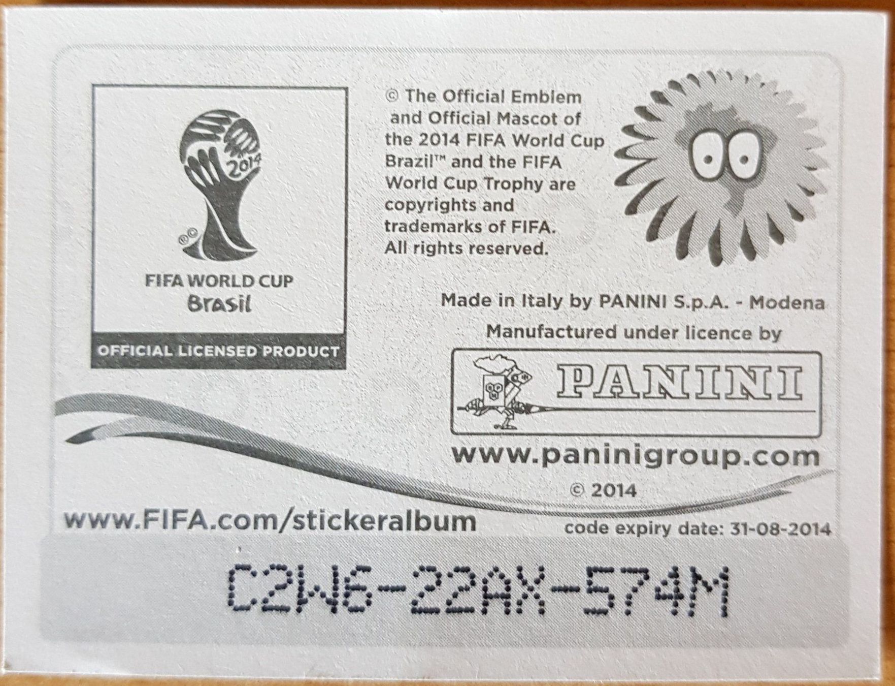 Panini Carte collezionabili: WM 2014 Brasil Die Doppel 00 – Usato da Koppigen venduto da Jsimsala 1