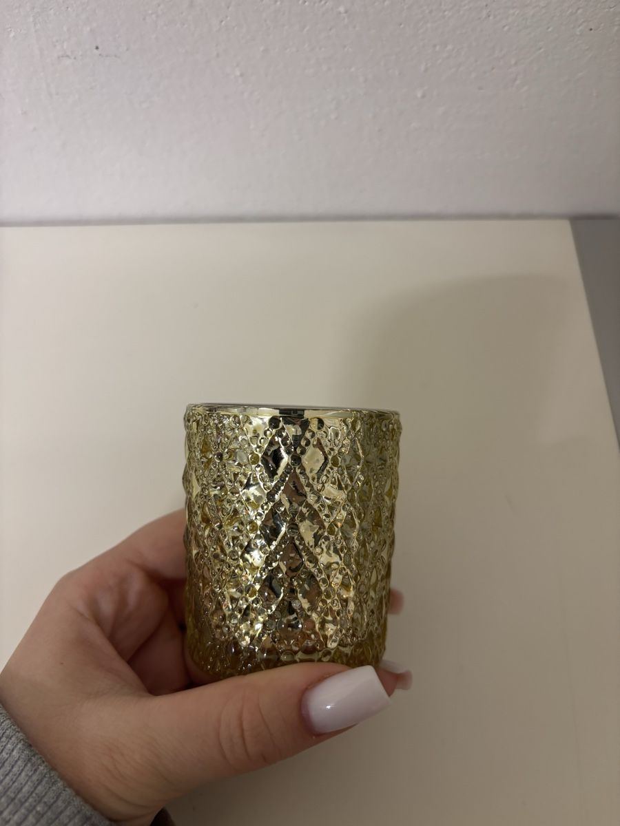 Tutte le decorazioni: 12x Teelichtgläser Gold – Nuovo e nell'imballaggio originale da Uster venduto da sof_drl9 2