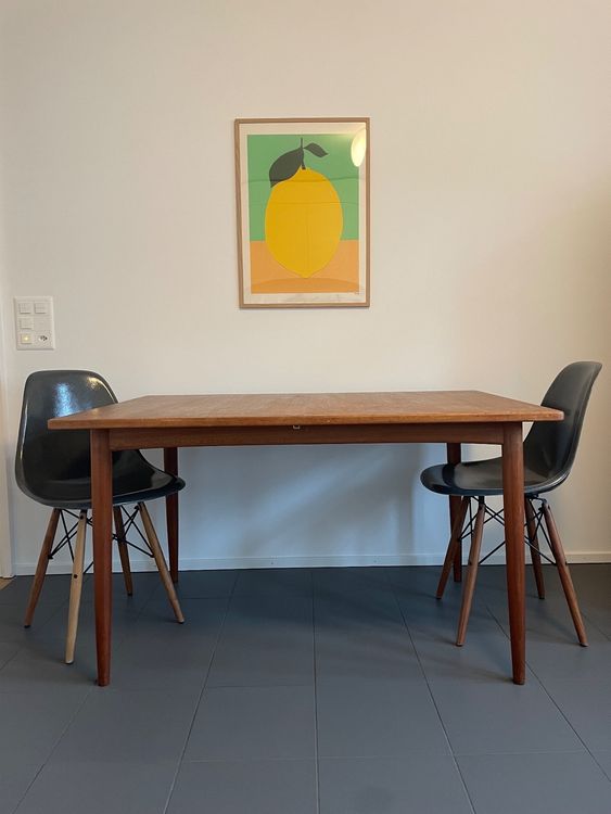 MidCentury Vintage Esstisch Teak ausziehbar Kaufen auf Ricardo