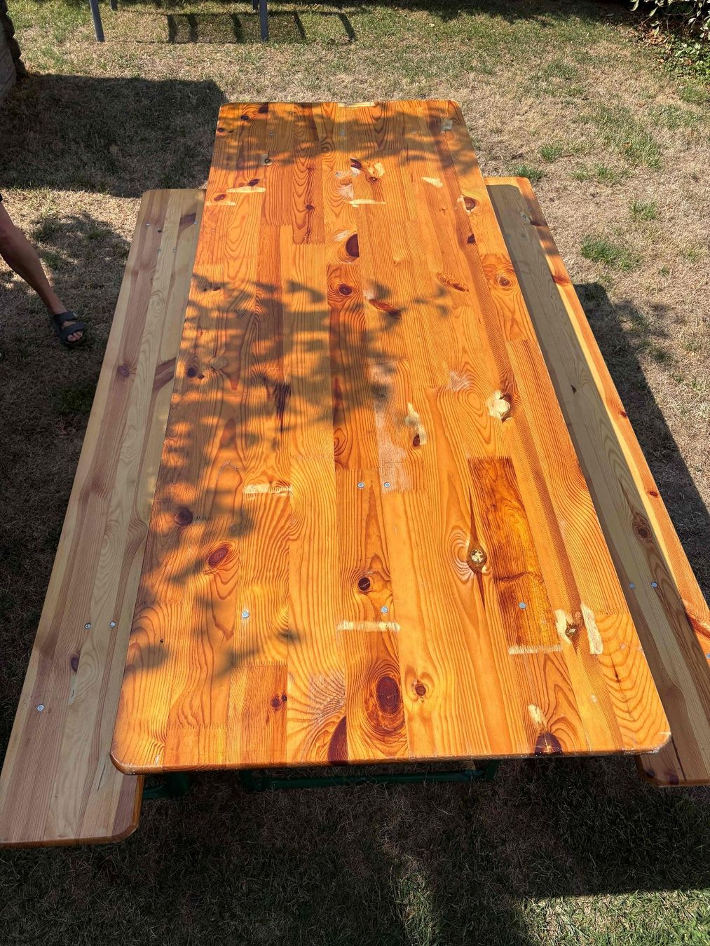 Set de table et chaises: Festbankgarnitur, Holz, gebraucht – D'occasion à Olten par Daddy54 1