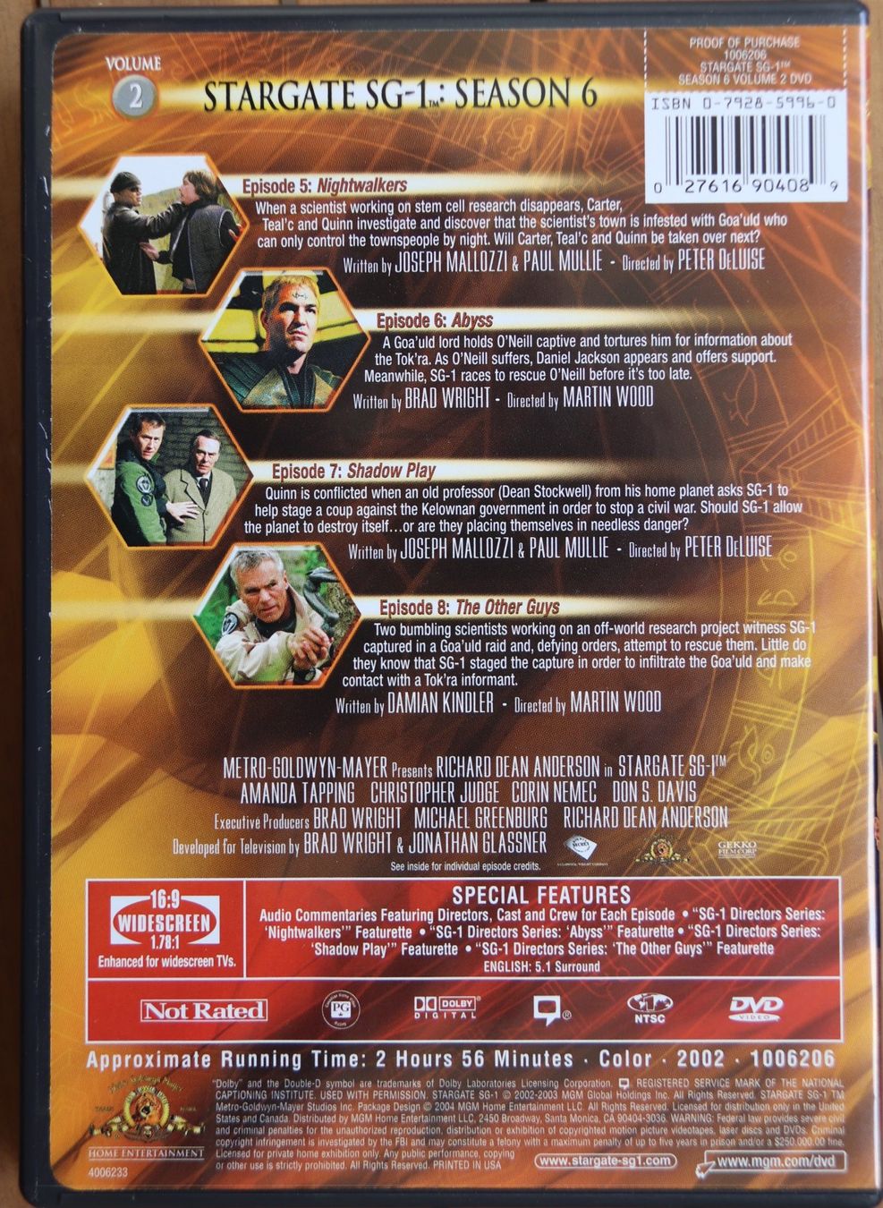 Alle DVDs: Stargate Season 6 – Gebraucht aus Glattfelden von Sirax 4