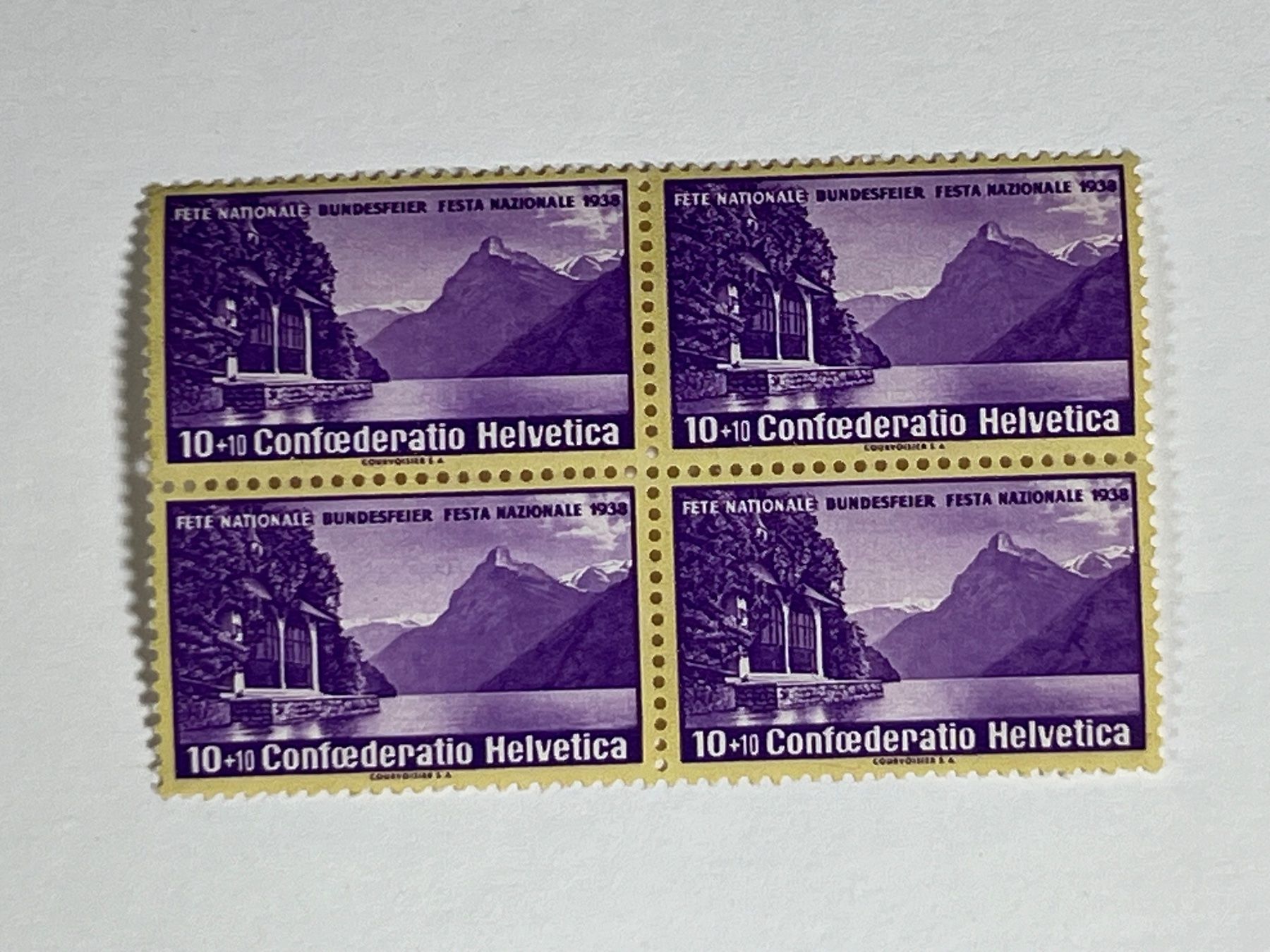 Tutti i francobolli: Bundesfeier 1938 diverse Marken Blöcke postfrisch – Usato da Wollerau venduto da Sammler-Ecke 4