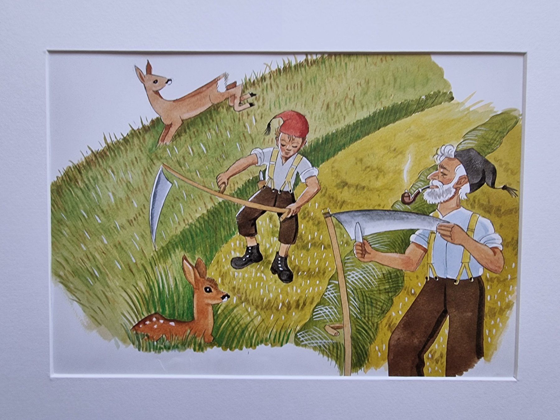 Foto & Immagini: DER BUEB VOM TRUEB BILD HINTER NEUWERTIGEM PASSEPARTOUT – Usato da Gersau venduto da grafik-kunst 1