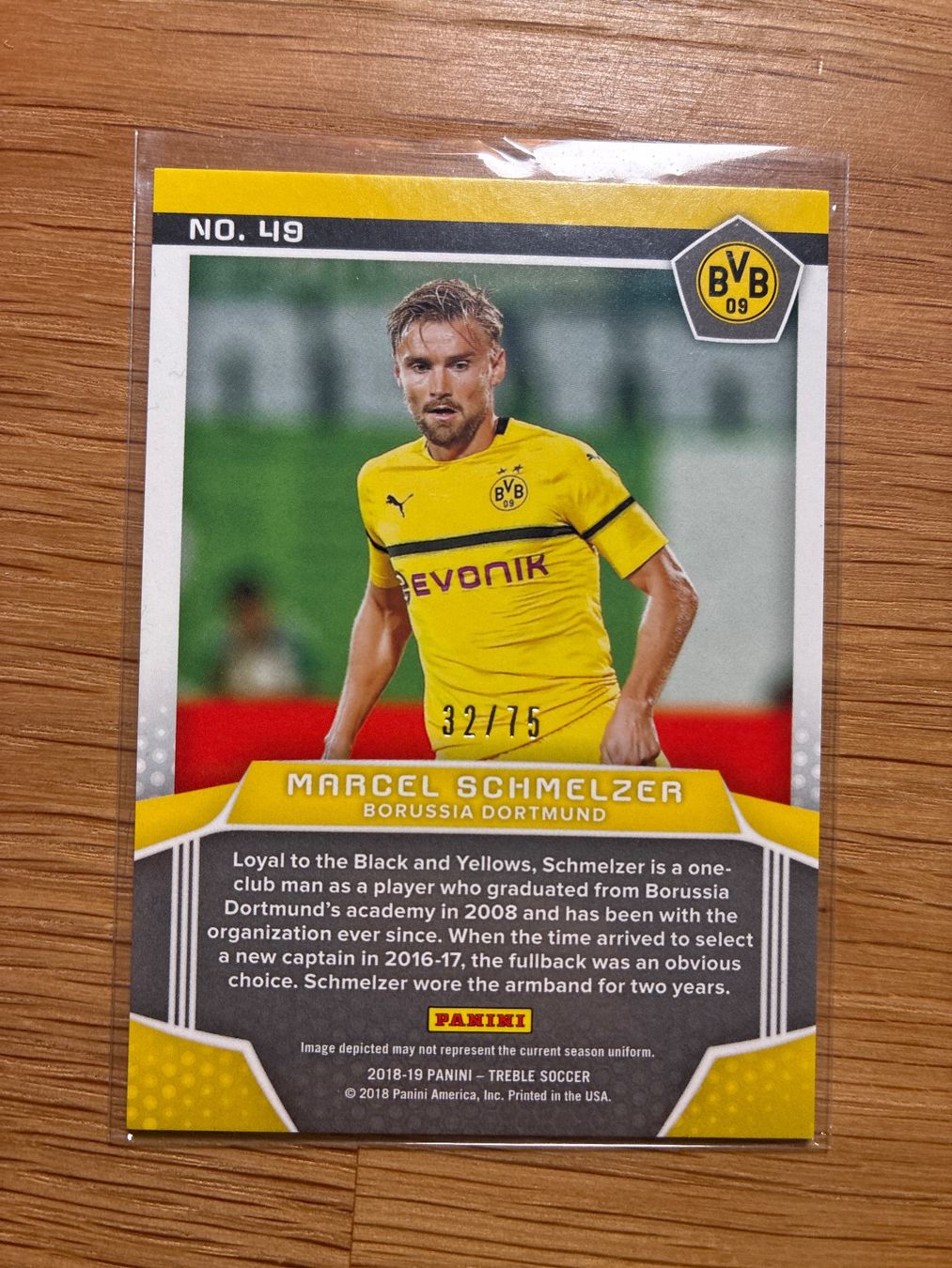 Topps Sammelbilder & Trading cards: Panini Treble Marcel Schmelzer BVB /75 – Gebraucht aus Wangenried von Garagara 1