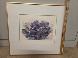 Aquarellbild "Tulpen"