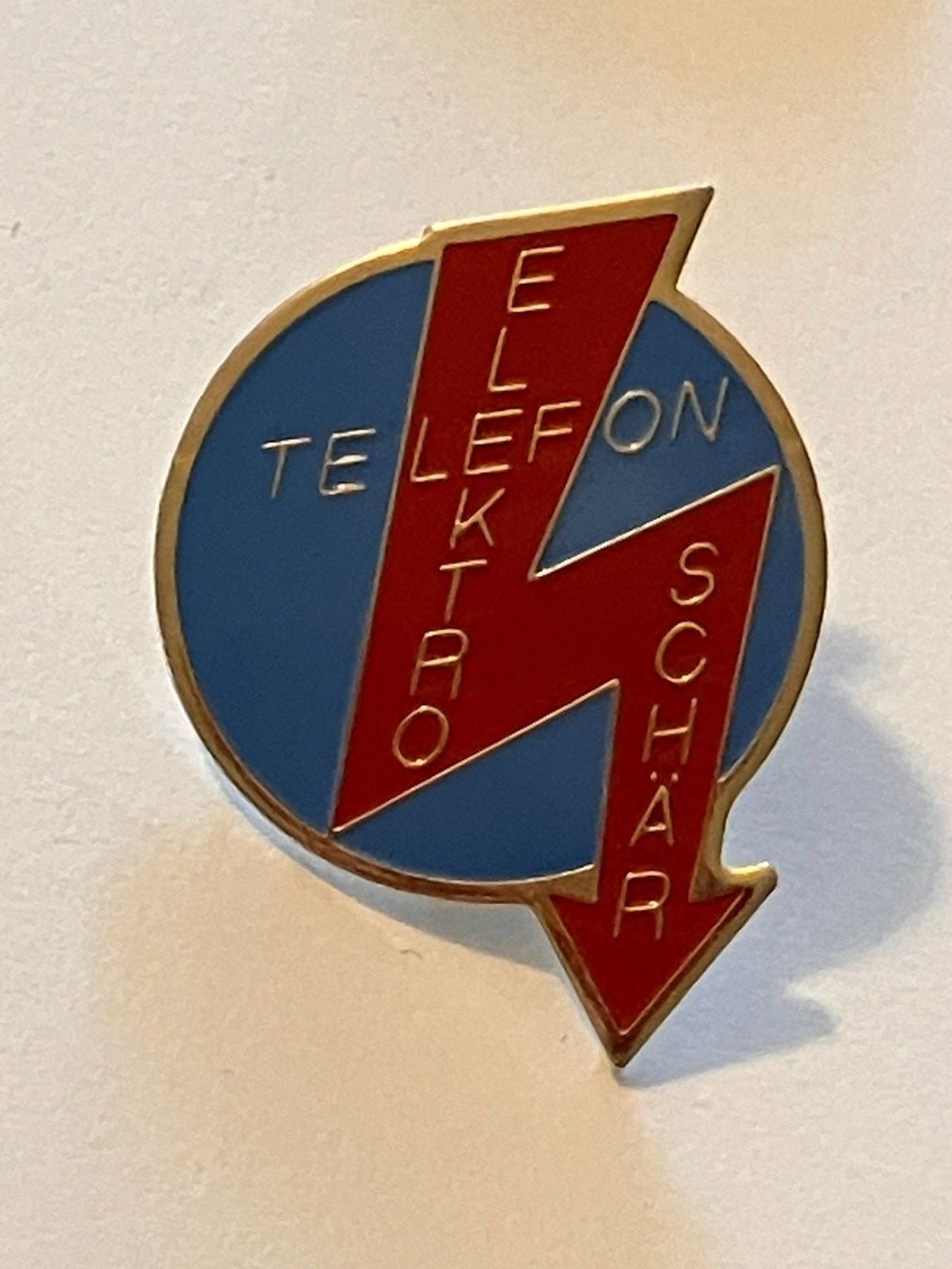 Placchette & Badge: 1 Pin Elektro Telefon Schär – Usato da Basel venduto da djwwpp