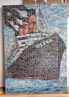 Puzzle Collage Bild, Titanic-Motiv, gerahmt, Top Zustand!