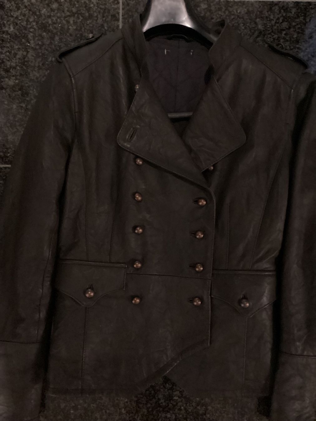 Kookai Giacche: Damen Lederjacke Gr.34 mit leichtem Steppfutter, braun – Nuovo (secondo la descrizione) da Wettswil venduto da haddy91 1