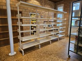 Bibliotheksregal Metall weiss modular