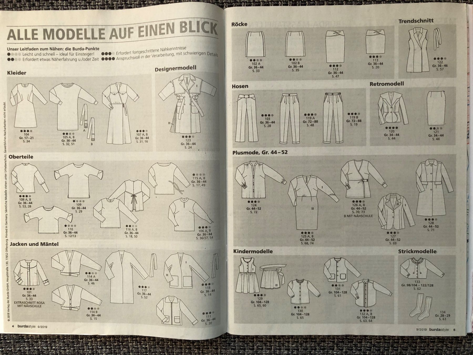 Riviste & Magazine: burda style 9/2019 Schnittmusterheft – Nuovo e nell'imballaggio originale da Langnau am Albis venduto da snla_scc9 1