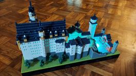 Nanoblock wie LEGO Neuschwanstein 5800 Teile, 3xLED Platten