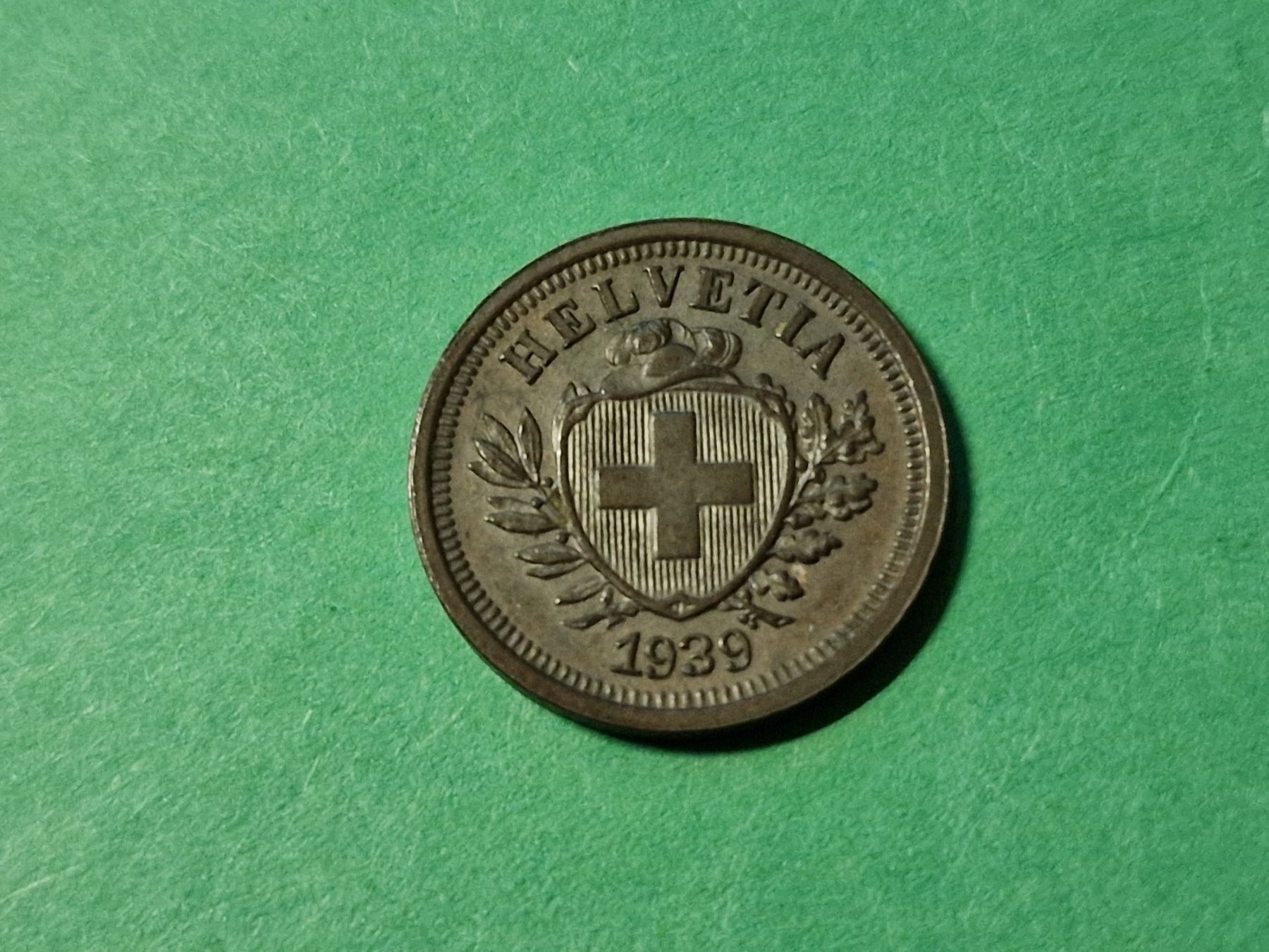 Tutti le monete: 1- Rappen 1939 selten. – Usato da Zürich venduto da Moreira01 2