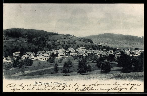 Ansichtskarten: Balterswil /Thurgau, Ortsansicht mit H – Gebraucht aus Berlin von bartko-reher