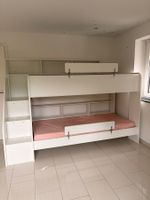 Bett Etagenbett Weiss mit Bettkasten und Leiter gute Zustand
