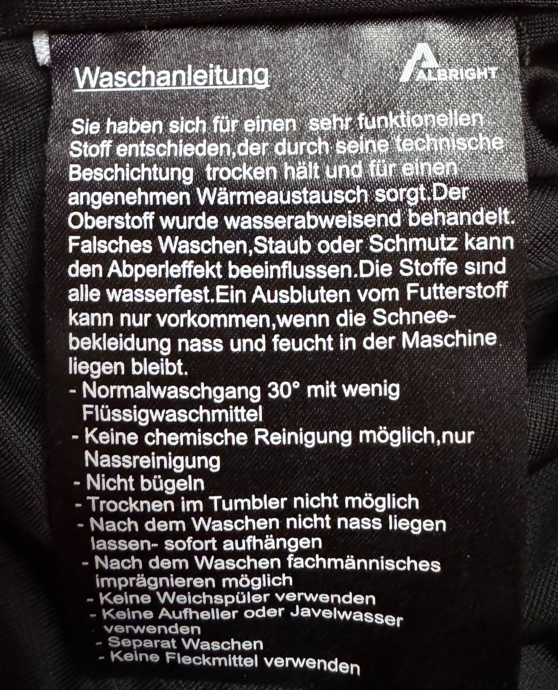 Albright Pantaloni: Albright Skihose, Gr. 128 – Usato da Dittingen venduto da Paprika8 7