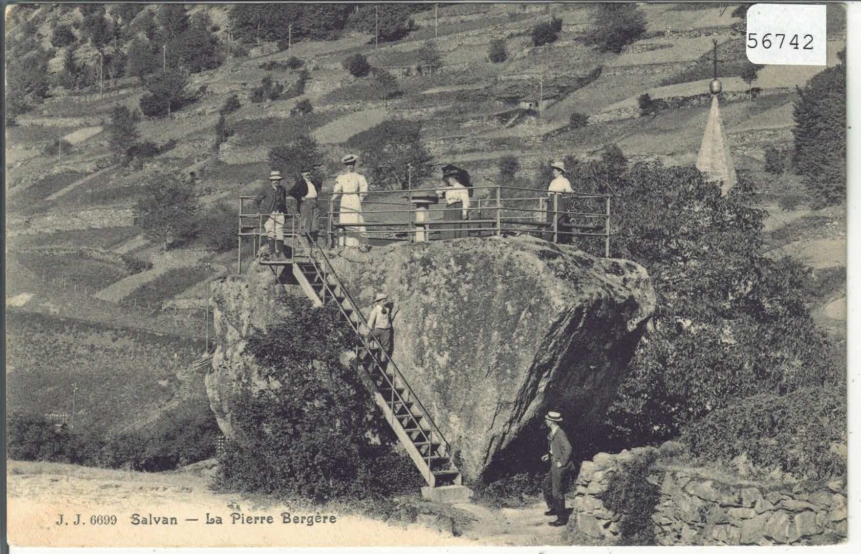 Ansichtskarten: Salvan - La Pierre Bergere - animee – Gebraucht aus Ettingen von Kartenplanet