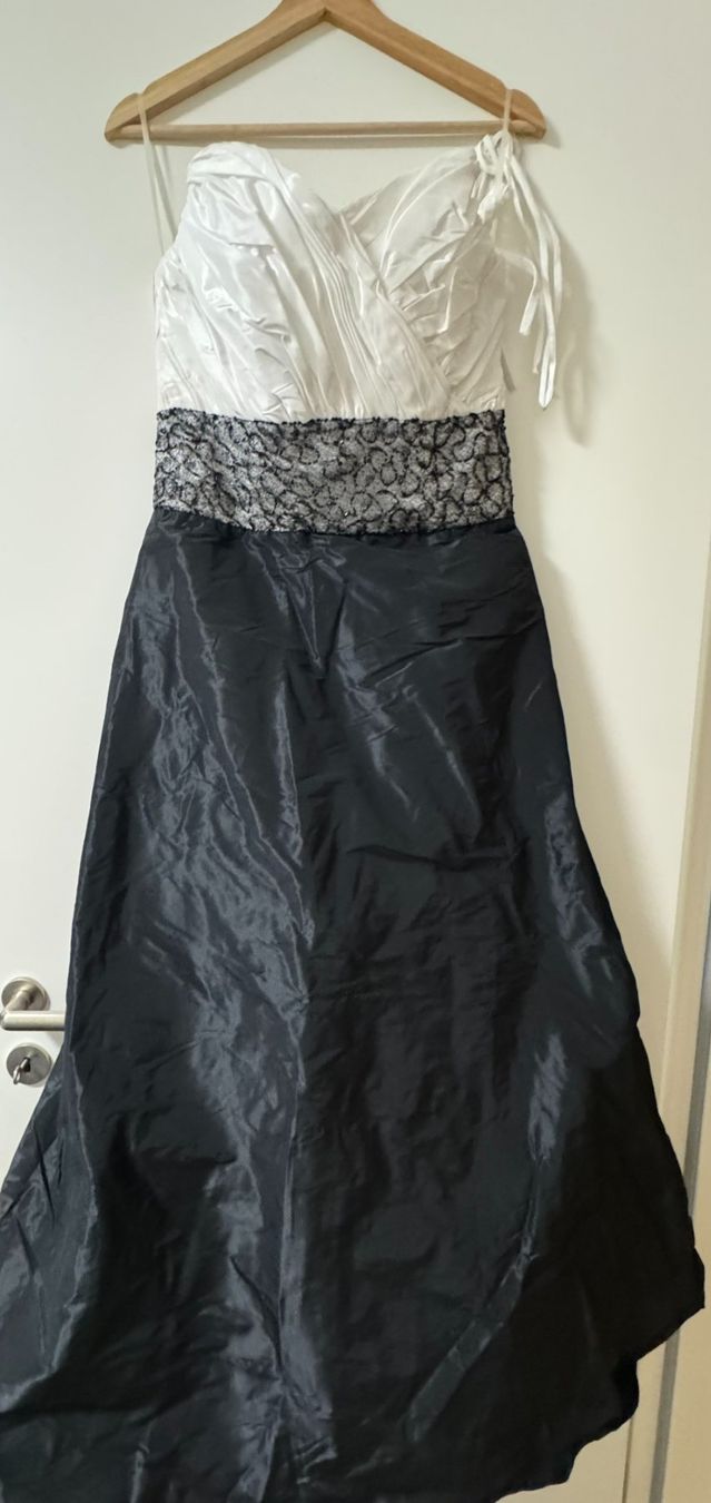 Kleider: Elegantes Abendkleid, schwarz-weiss, Gr. M – Neu (gemäss Beschreibung) aus Zürich von pamleano
