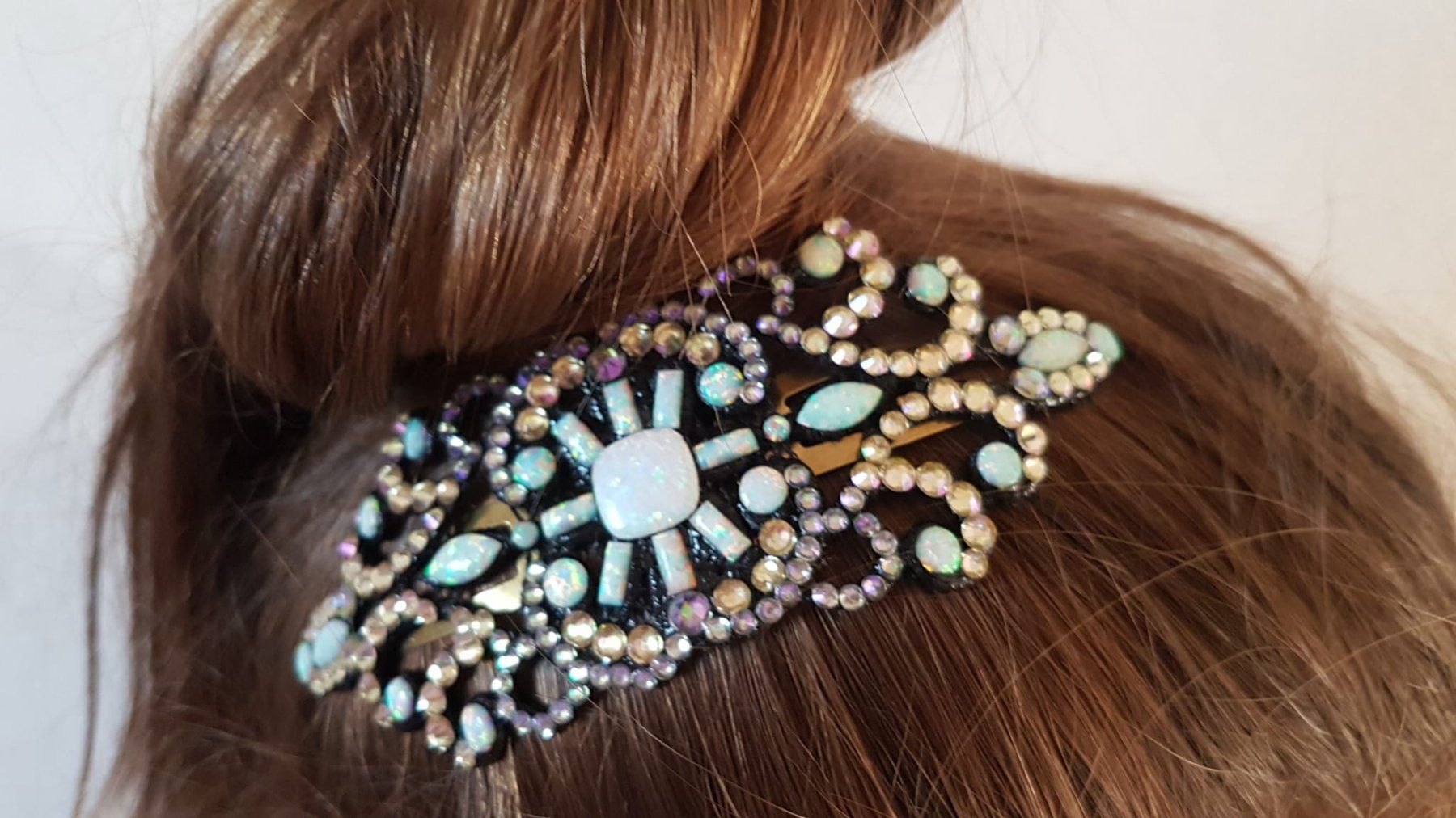Accessori per capelli: Haarspange mit Swarovski Steinen 13cm. – Nuovo (secondo la descrizione) da Zürich venduto da 280_yc86 5