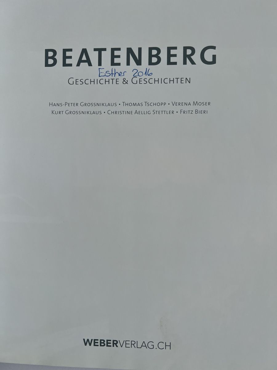 Libri: Beatenberg, Geschichte & Geschichten, Top Zustand! – Nuovo (secondo la descrizione) da Oberhofen Thun'see venduto da SwissTreasure 1