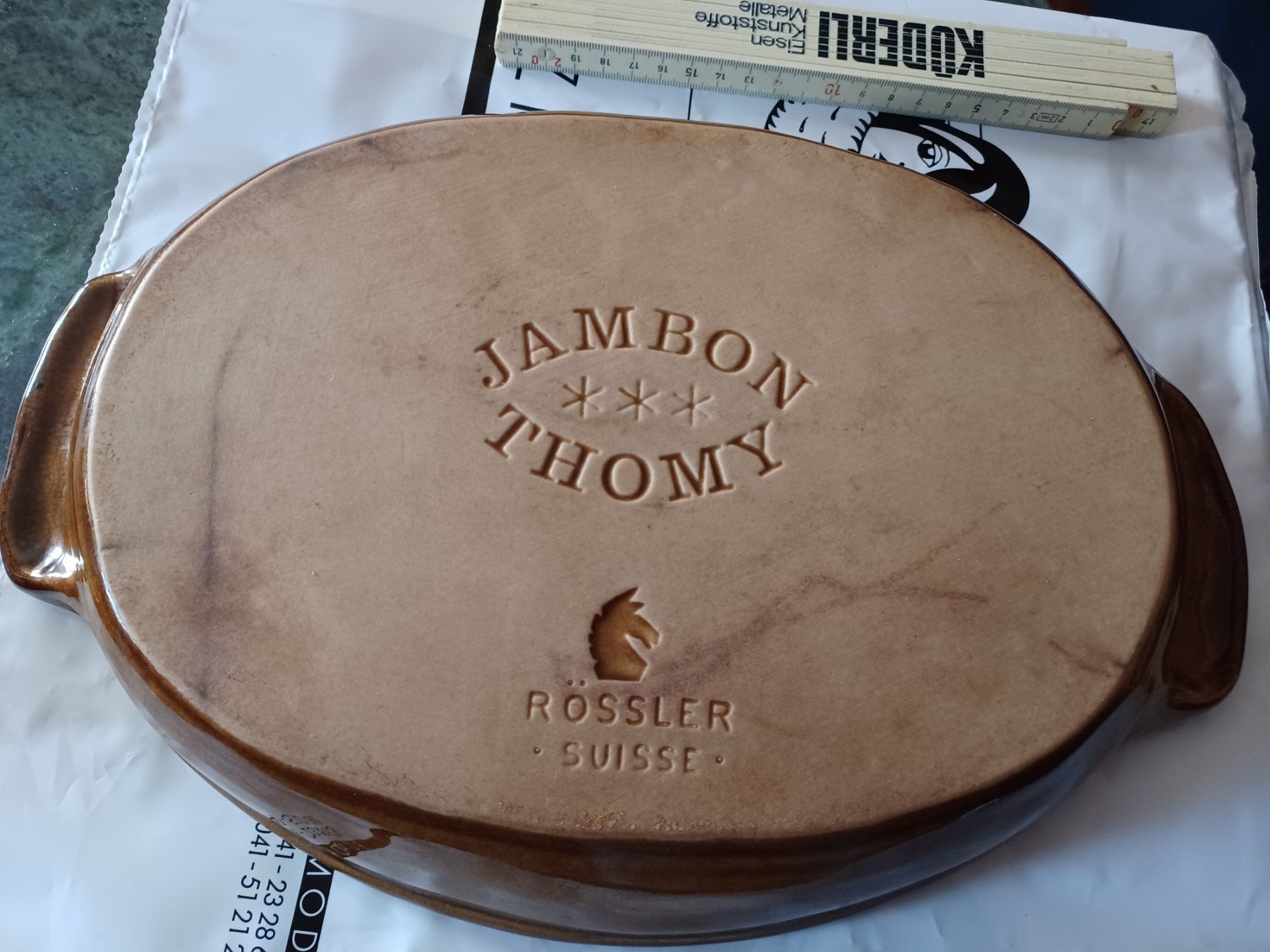 Rössler Teglie da forno: RöSSLER  SUISSE JAMBON THOMY – Usato da LUZERN venduto da picci01 2