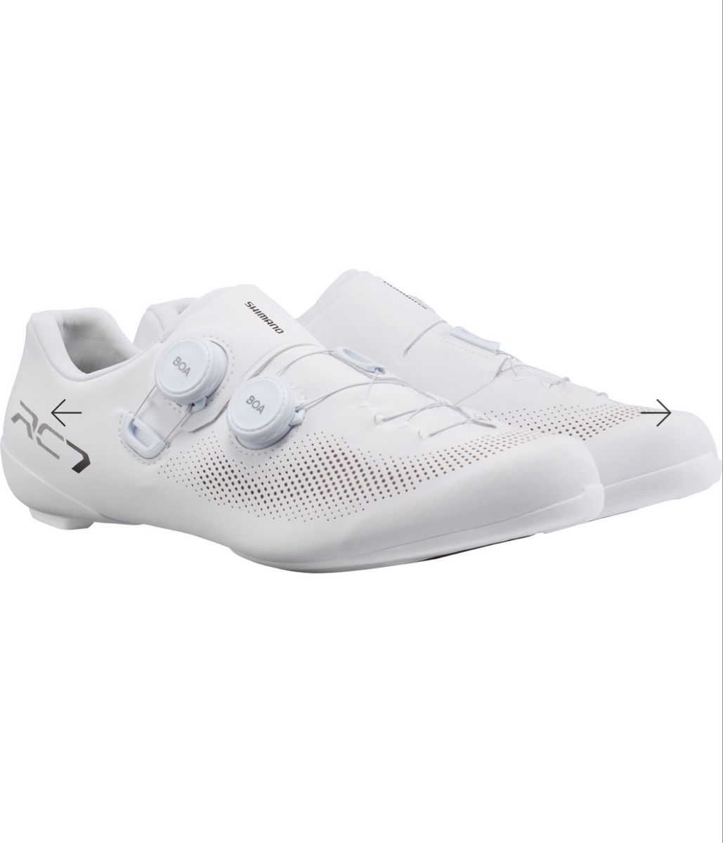 Shimano Scarpe da uomo: Shimano Chaussures vélo RC703 blanc taille 44 – Nuovo (secondo la descrizione) da Champlan venduto da YForter 1