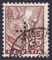 Verwaltungsmarke SBK-Nr. 6 (Eingelochtes Kreuz 1935-1937)