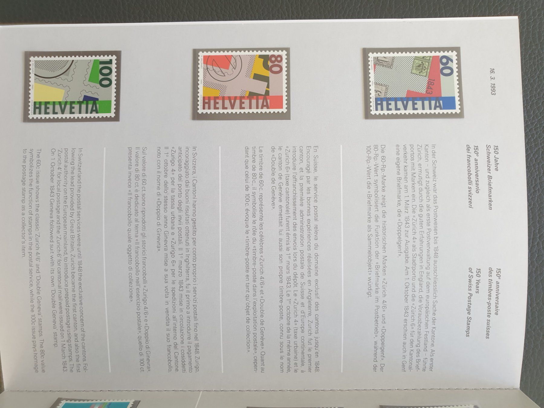 Alle Briefmarken: Jahresbuch CH Briefmarken 1993 postfrisch Top – Neu (gemäss Beschreibung) aus Frauenfeld von Kasico 4