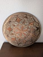 Dekorative Kupferschale mit Muster, guter Zustand