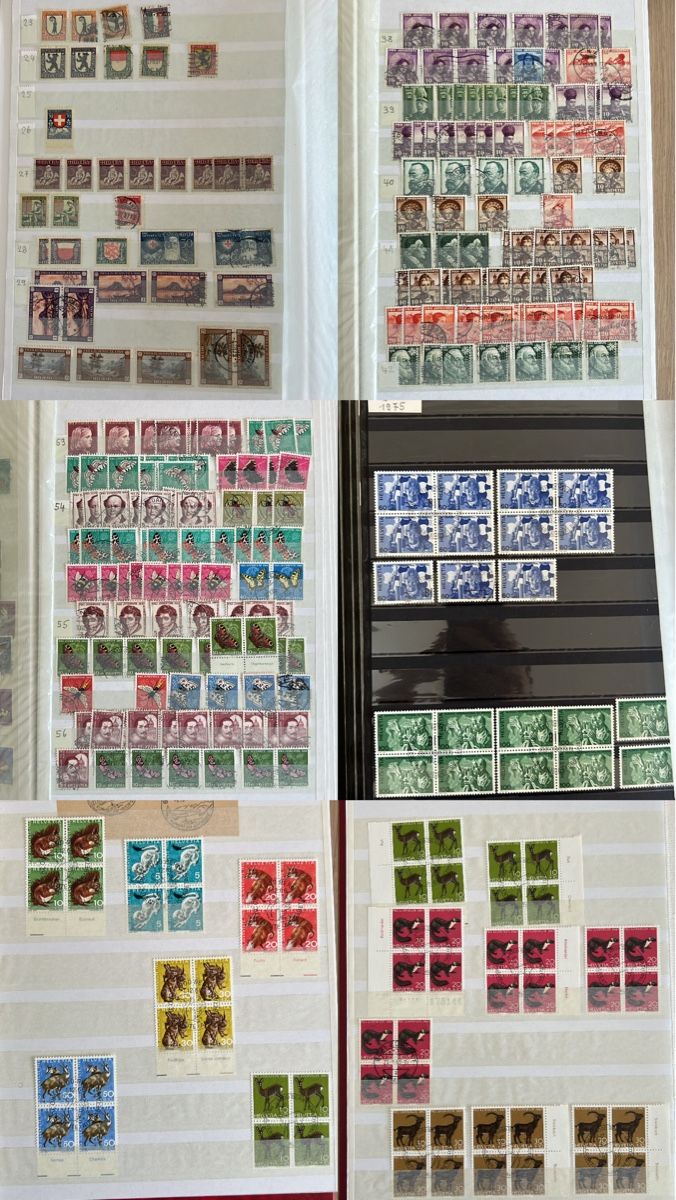 Tous les timbres: Grosser Posten Schweizer Briefmarken  – D'occasion à Braunau par Desil2511 4