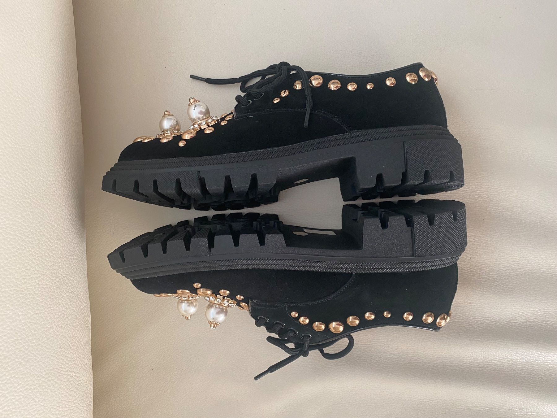 Damenschuhe: EYECATCHER - edler Leder-Damenschuh mit Perlen, 39 – Neu und originalverpackt aus Winkel von ferrari2022 6