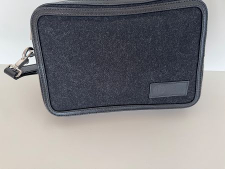 Bally Glutch aus stoff mit Leder  25/17/4cm