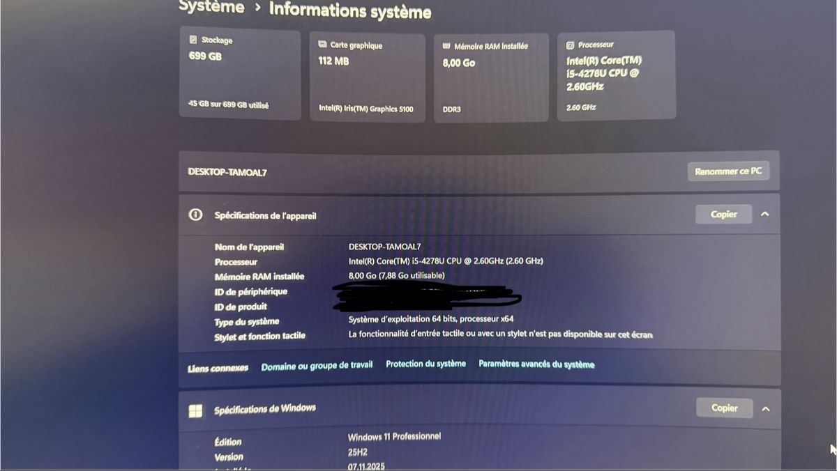 Apple PC: Mini Mac Intel i5, 8Go RAM, SSD 750Go, Win11 Pro + Office – Usato da Bulle venduto da bruno023 7
