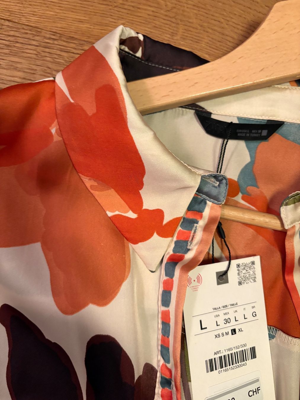 Zara Camicette: Bluse Damen Langarm mit Blumenmuster Grösse L neu – Nuovo (secondo la descrizione) da Gutenswil venduto da mse_hbj5 4