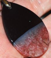 Halskette 2456 – Druzy Geode Achat 46x29mm