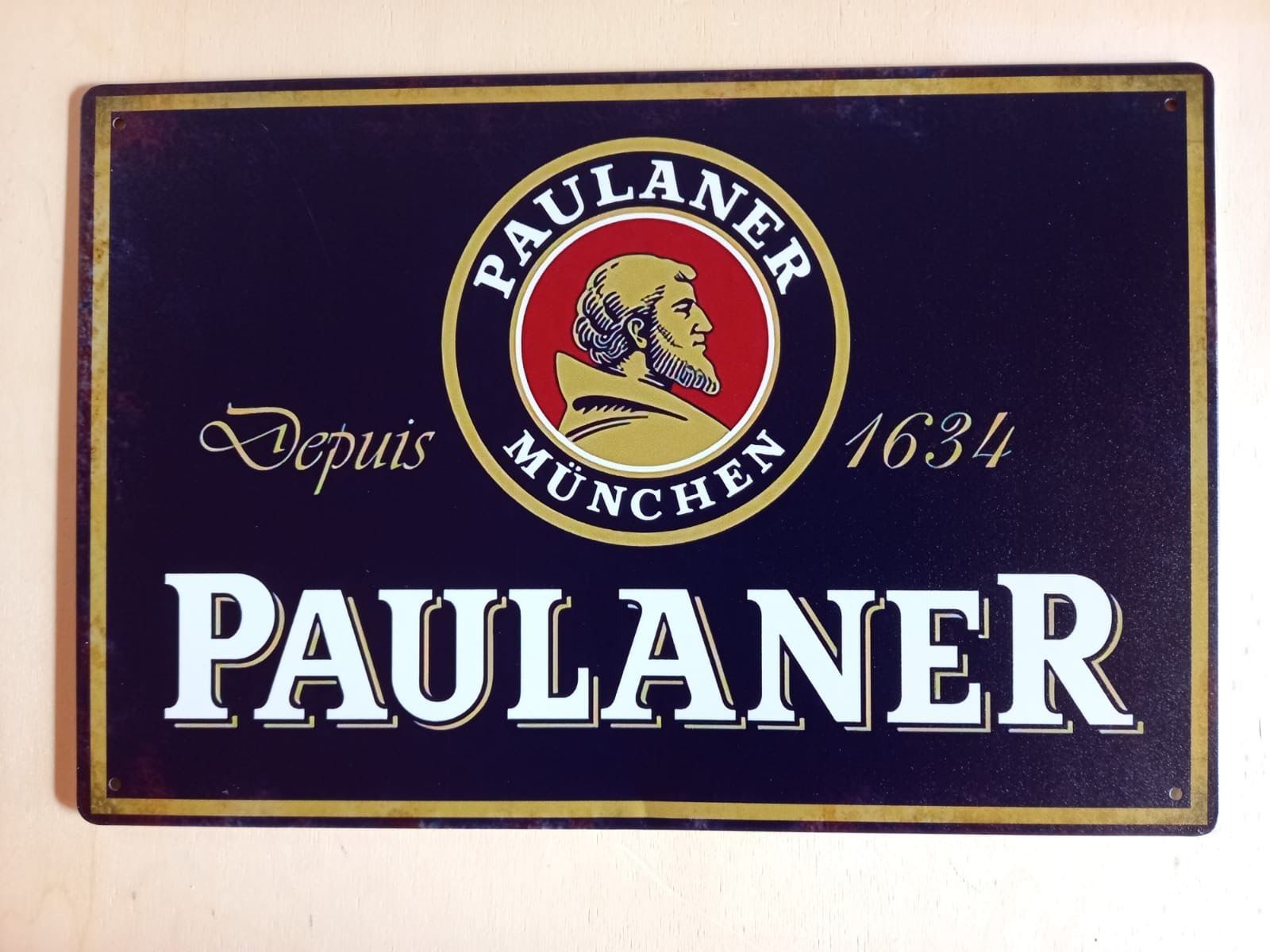 Schilder: Paulaner Blechschild – Neu (gemäss Beschreibung) aus Alberswil von mech350