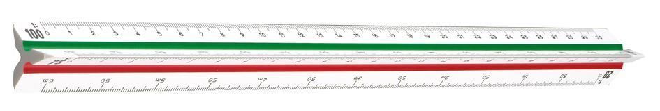 Messen: Dreikant-Maßstab Ingenieur, Kunststoff – Neu und originalverpackt aus St. Gallen von cointec 1