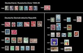 tolle Sammlung, 1948-86: DDR und Deutschland Russische Zone