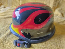 Retro Motorradhelm, Fiberglas, Top Zustand, Grösse L