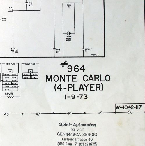 Flipperkästen: Monte Carlo – Gebraucht aus Schalunen von schwabspielautomaten
