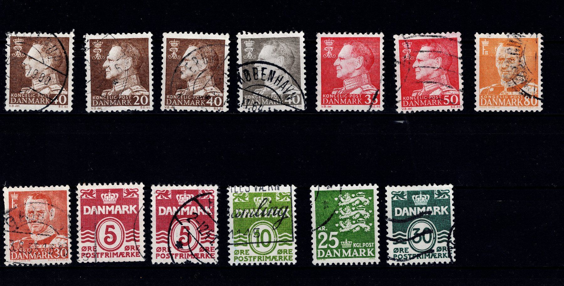 Tutti i francobolli: Briefmarken 13x Dänemark – Usato da Tenniken venduto da mik_6mxg 9
