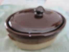 TERRINE BACKFORM, OVAL, glas.Ton
