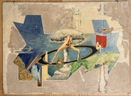  Original Surrealistische Collage – Mixed Media