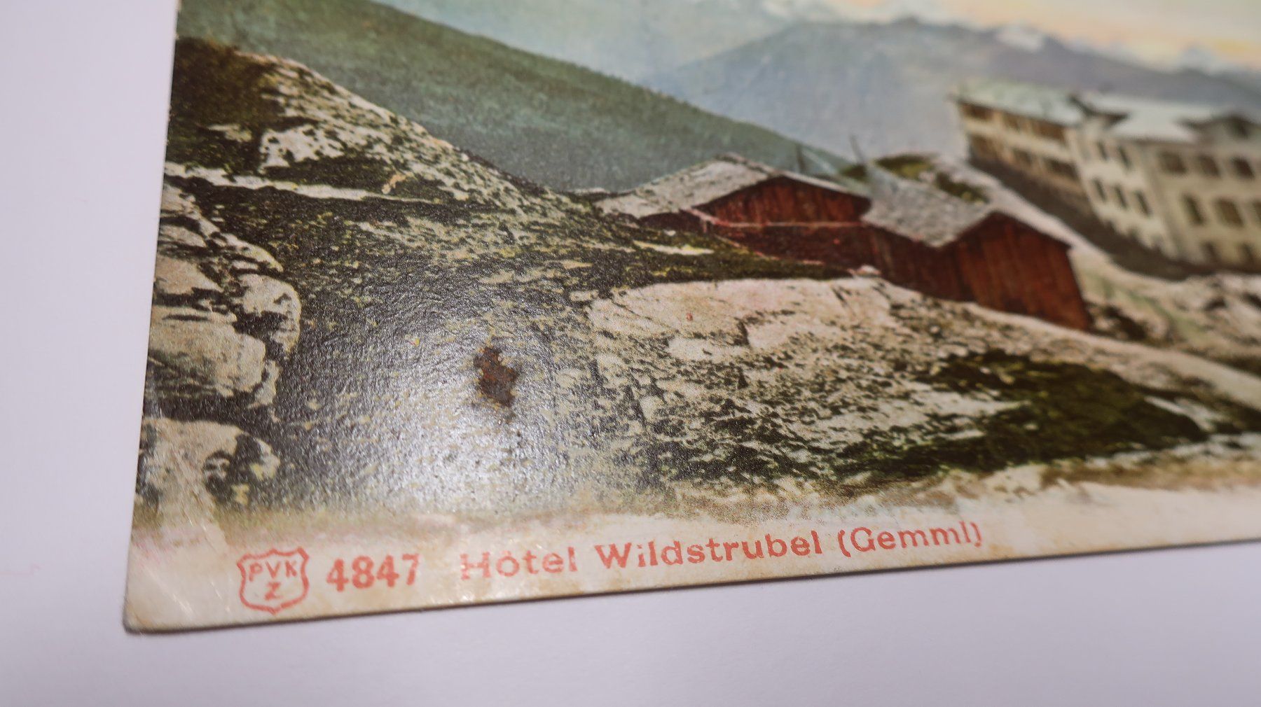 Ansichtskarten: Hôtel Wildstrubel ( Gemmi )  1905 – Gebraucht aus Cormoret von Pascalll2001 2