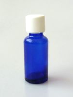 Blauglas 20ml mit Deckel und Giessring