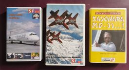 3er Set VHS swissair/Crossair/Patrouille suisse