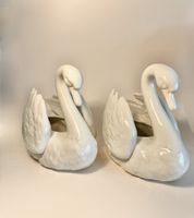 Goebel – 2 grosse weisse Porzellan-Schwäne / Schwan-Paar 