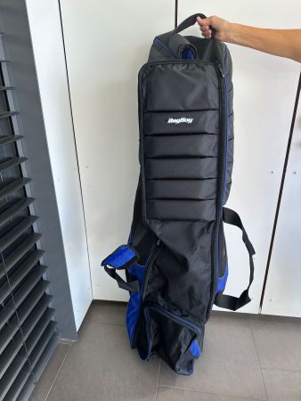 Golf-Reisetasche BagBoy neuwertig schwarz blau