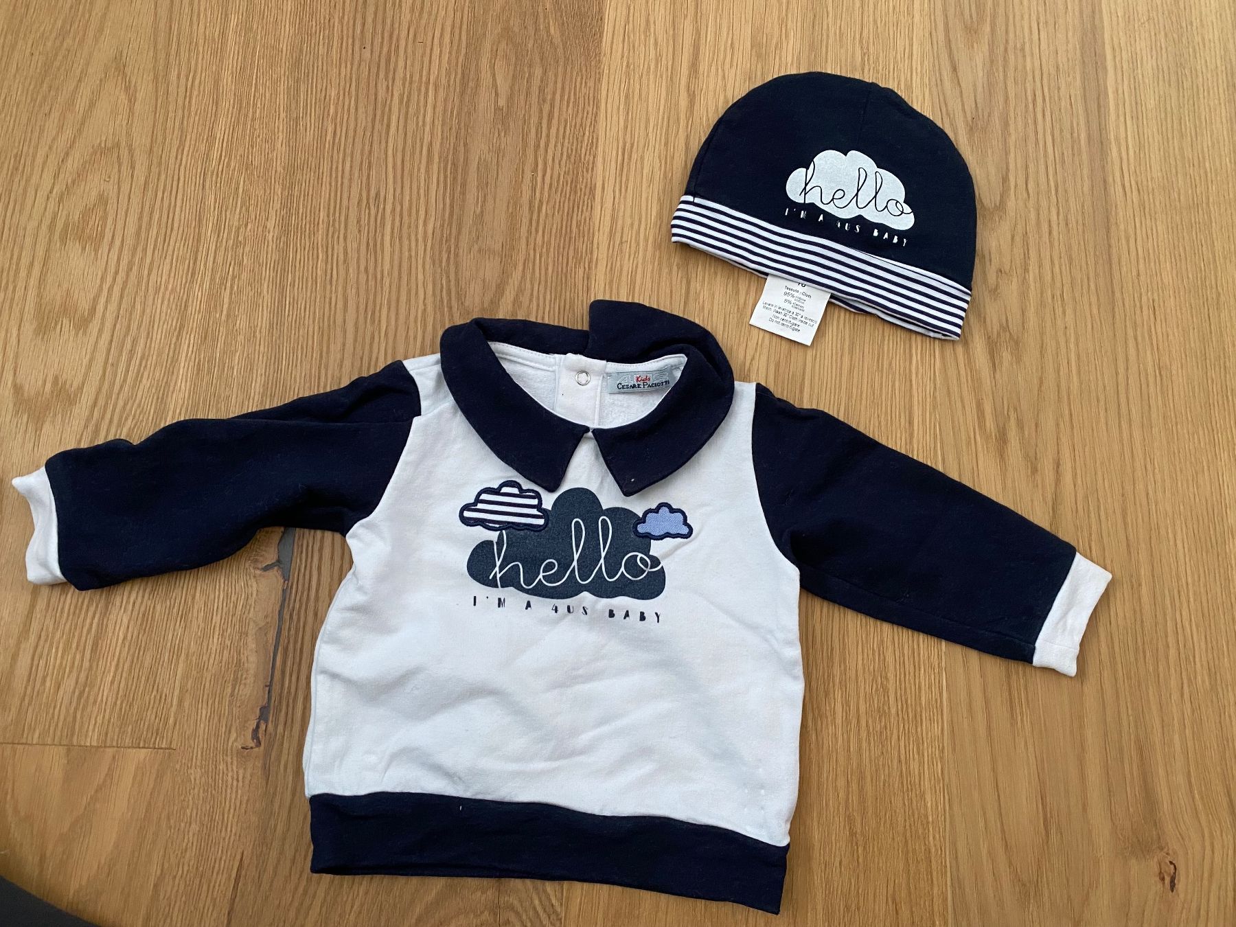 Kleiderpakete & -sets: Kids Cesare Paciotti Pulli und Mütze 56 – Gebraucht aus Trachslau von M_Schmid81