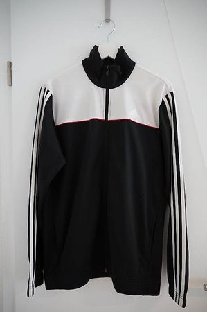 Adidas Trainerjacke weiss/schwarz