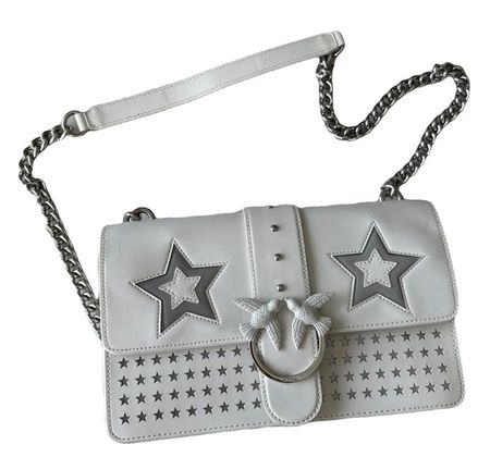 Pinko Ledertasche weiss